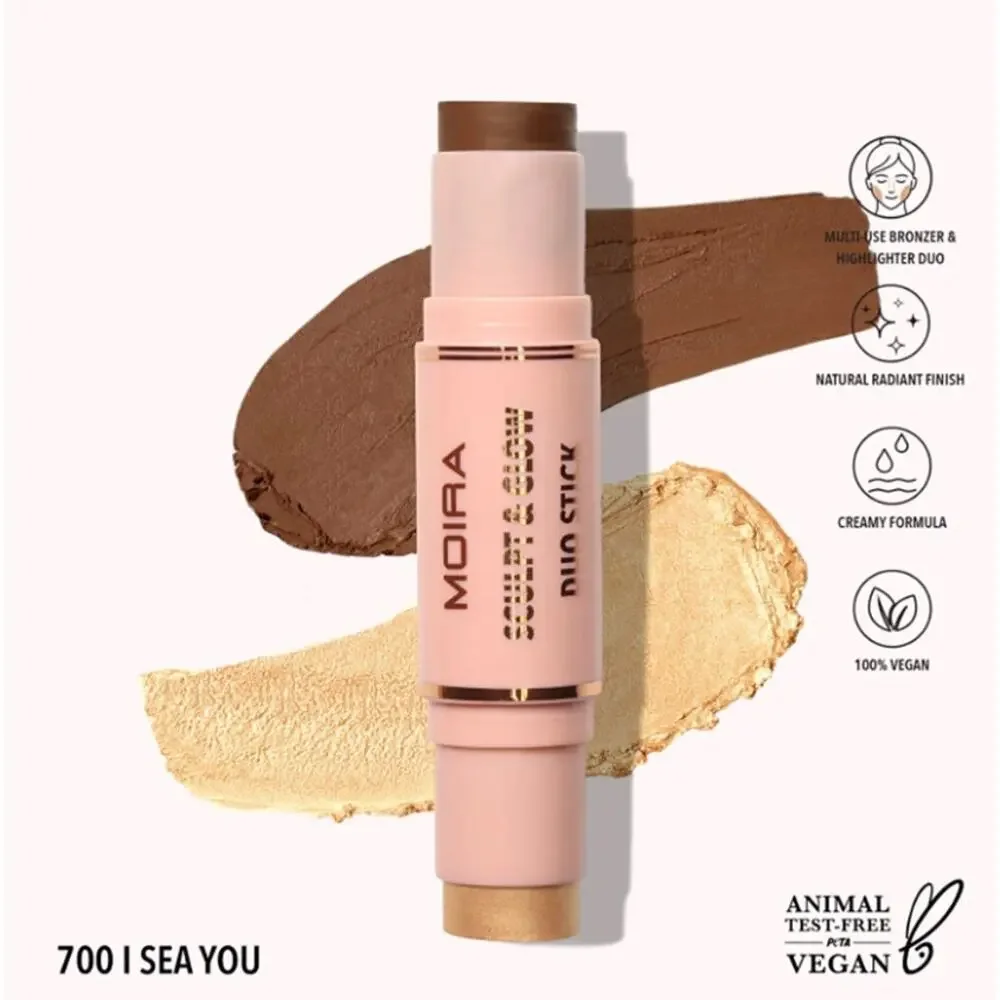 K-Care: Moira Sculpt And Glow Duo Stick #700 I Sea You*Bronzer Highlighter